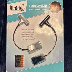Black 8-LED Reading Light